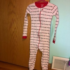 Girls footie pajamas
